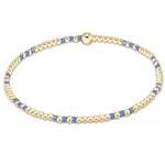 Hope Joy Pattern 2mm Bead Bracelet - Bright Blue Bracelets enewton