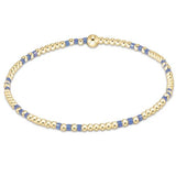 Hope Joy Pattern 2mm Bead Bracelet - Bright Blue Bracelets enewton
