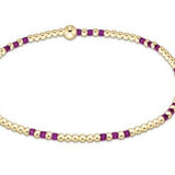 Hope Joy Pattern 2mm Bead Bracelet - Fuchsia - Sugar Babies Children's Boutique/Meg's Shoppe