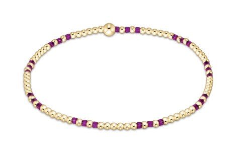 Hope Joy Pattern 2mm Bead Bracelet - Fuchsia - Sugar Babies Children's Boutique/Meg's Shoppe