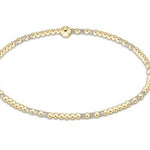 Hope Joy Pattern 2mm Bead Bracelet - Milkshake - Sugar Babies Children's Boutique/Meg's Shoppe
