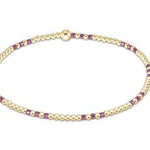Hope Joy Pattern 2mm Bead Bracelet - Pink Metallic - Sugar Babies Children's Boutique/Meg's Shoppe