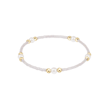 Hope Purpose Pearl Bracelet - Silky White Bracelets enewton