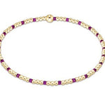 Hope Sincerity Pattern 2mm Bead Bracelet - Fuchsia - Sugar Babies Children's Boutique/Meg's Shoppe
