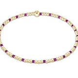 Hope Sincerity Pattern 2mm Bead Bracelet - Fuchsia - Sugar Babies Children's Boutique/Meg's Shoppe