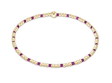 Hope Sincerity Pattern 2mm Bead Bracelet - Fuchsia - Sugar Babies Children's Boutique/Meg's Shoppe