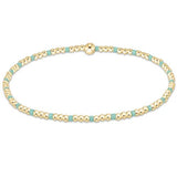 Hope Sincerity Pattern 2mm Bead Bracelet - Mint Bracelets enewton