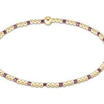 Hope Sincerity Pattern 2mm Bead Bracelet - Pink Metallic - Sugar Babies Children's Boutique/Meg's Shoppe