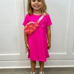 Hot Pink T-Shirt Dress Girls Play Dresses Mila & Rose