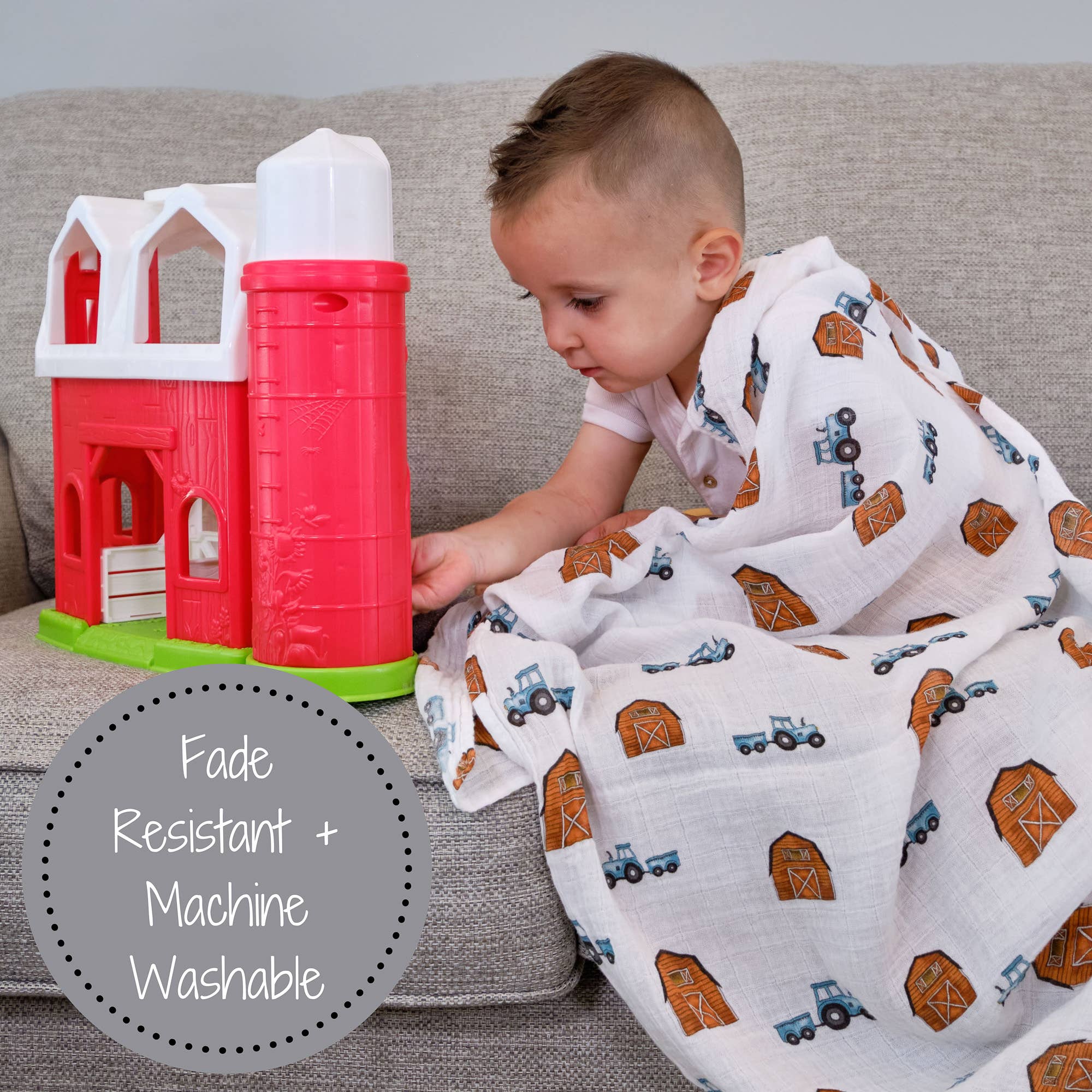 How We Roll Baby Muslin Swaddle Blanket Baby Accessories LollyBanks
