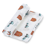 How We Roll Baby Muslin Swaddle Blanket Baby Accessories LollyBanks