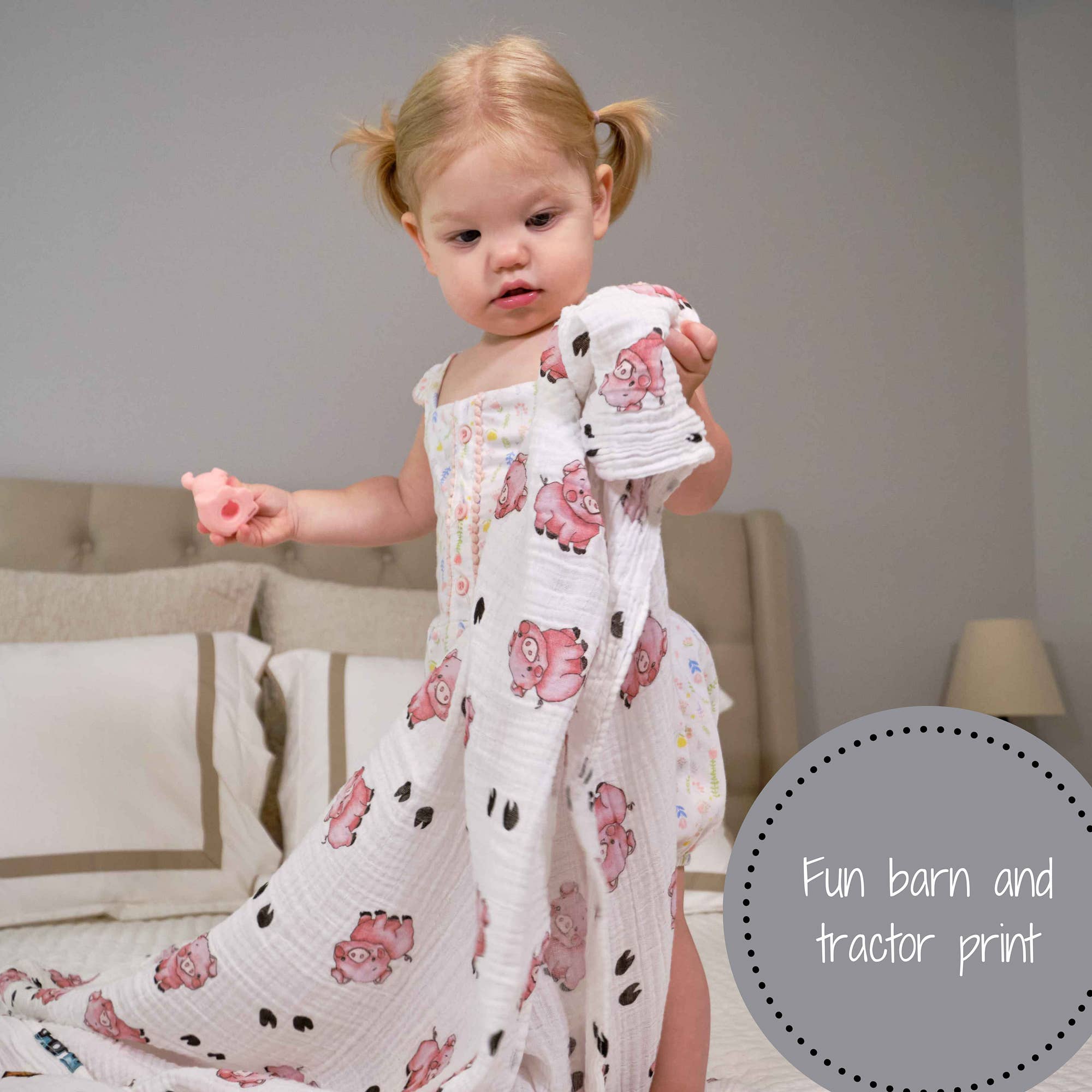 How We Roll Baby Muslin Swaddle Blanket Baby Accessories LollyBanks