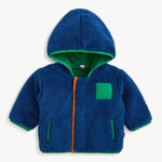 Hudson Bay Sherpa Boys Jacket w/ Stripe Rib - Sugar Babies Children's Boutique/Meg's Shoppe