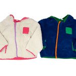 Hudson Bay Sherpa Boys Jacket w/ Stripe Rib - Sugar Babies Children's Boutique/Meg's Shoppe