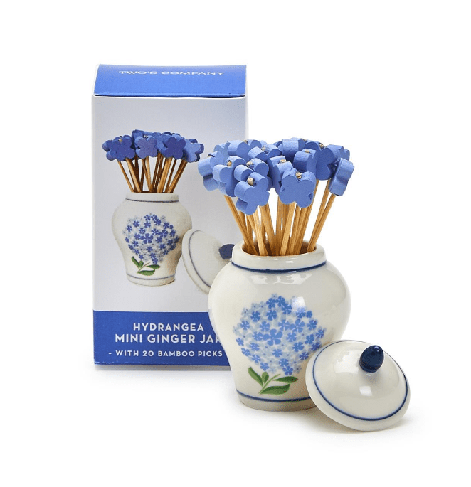 Hydrangea Jar w/ Picks Home Decor Two's Company