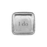 I Do Beaded Square Tray Home Decor Mariposa