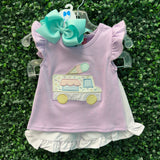 I Scream, You Scream A/S Short Set Girls Sets Banana Split