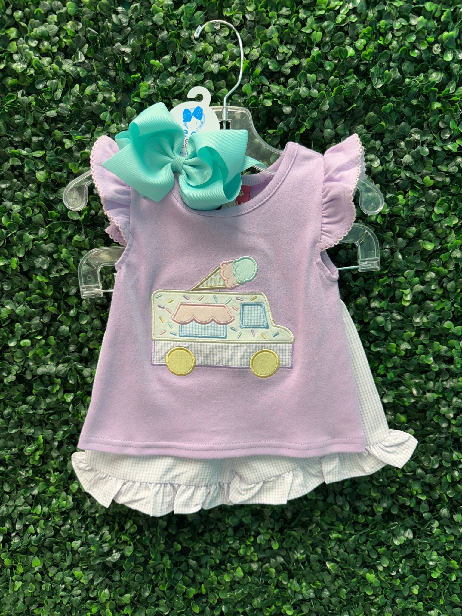 I Scream, You Scream A/S Short Set Girls Sets Banana Split