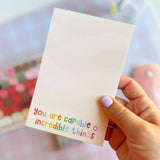 Incredible Things Notepad Paper Goods Callie Danielle