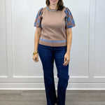 Indy Top - Lace Mocha Sweaters FATE