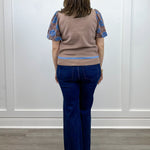 Indy Top - Lace Mocha Sweaters FATE
