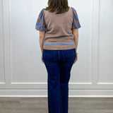 Indy Top - Lace Mocha Sweaters FATE