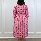 Ingrid Dress - Scarlet Blossom Long Dresses Livro