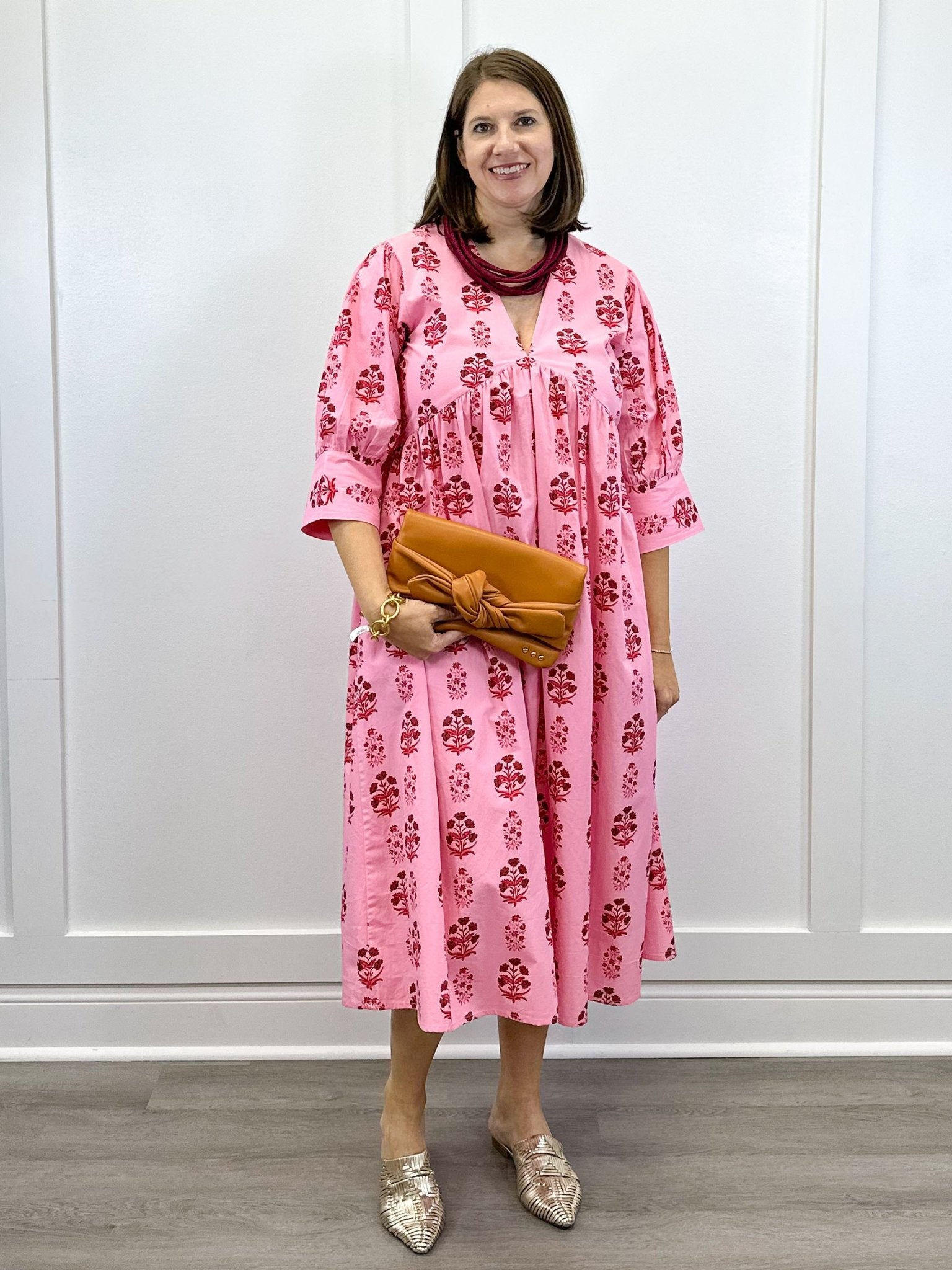 Ingrid Dress - Scarlet Blossom Long Dresses Livro