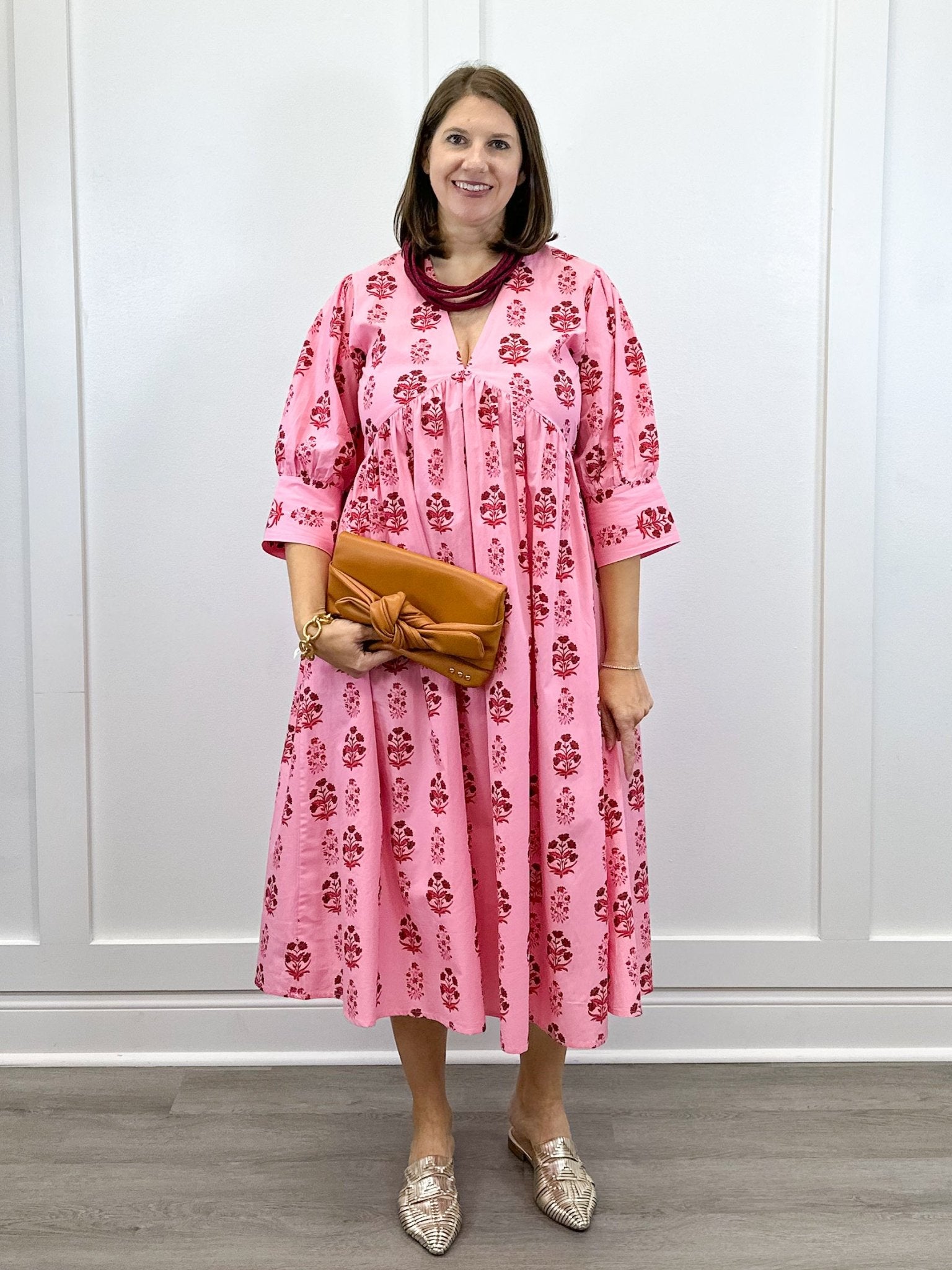 Ingrid Dress - Scarlet Blossom Long Dresses Livro