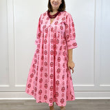 Ingrid Dress - Scarlet Blossom Long Dresses Livro
