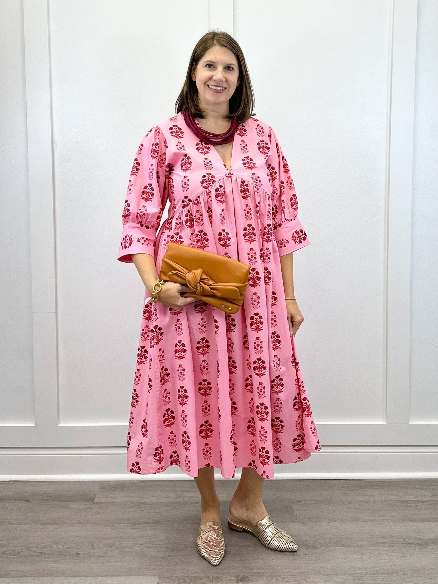 Ingrid Dress - Scarlet Blossom Long Dresses Livro
