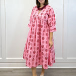 Ingrid Dress - Scarlet Blossom Long Dresses Livro