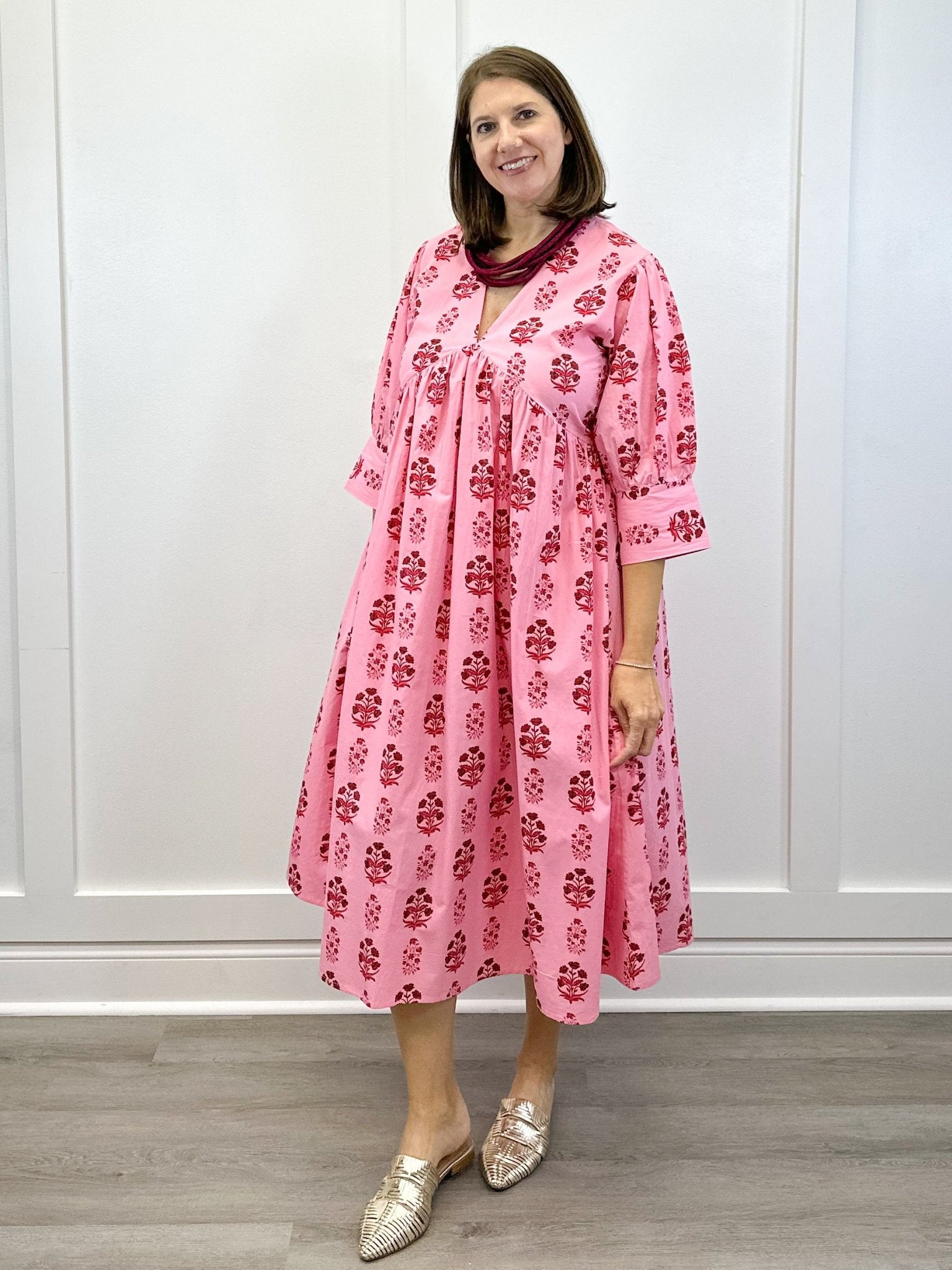 Ingrid Dress - Scarlet Blossom Long Dresses Livro