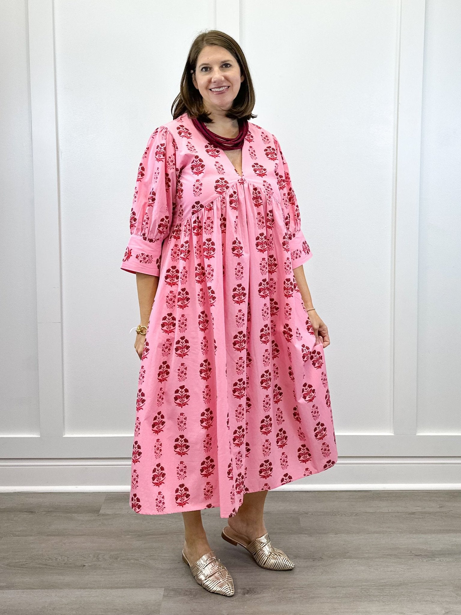 Ingrid Dress - Scarlet Blossom Long Dresses Livro