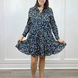 Iris Dress - Floral Short Dresses Duffield Lane