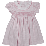 Ivanna Flower Knit Dress - Pink Girls Occasion Dresses Petit Bebe