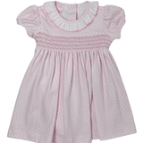Ivanna Flower Knit Dress - Pink Girls Occasion Dresses Petit Bebe