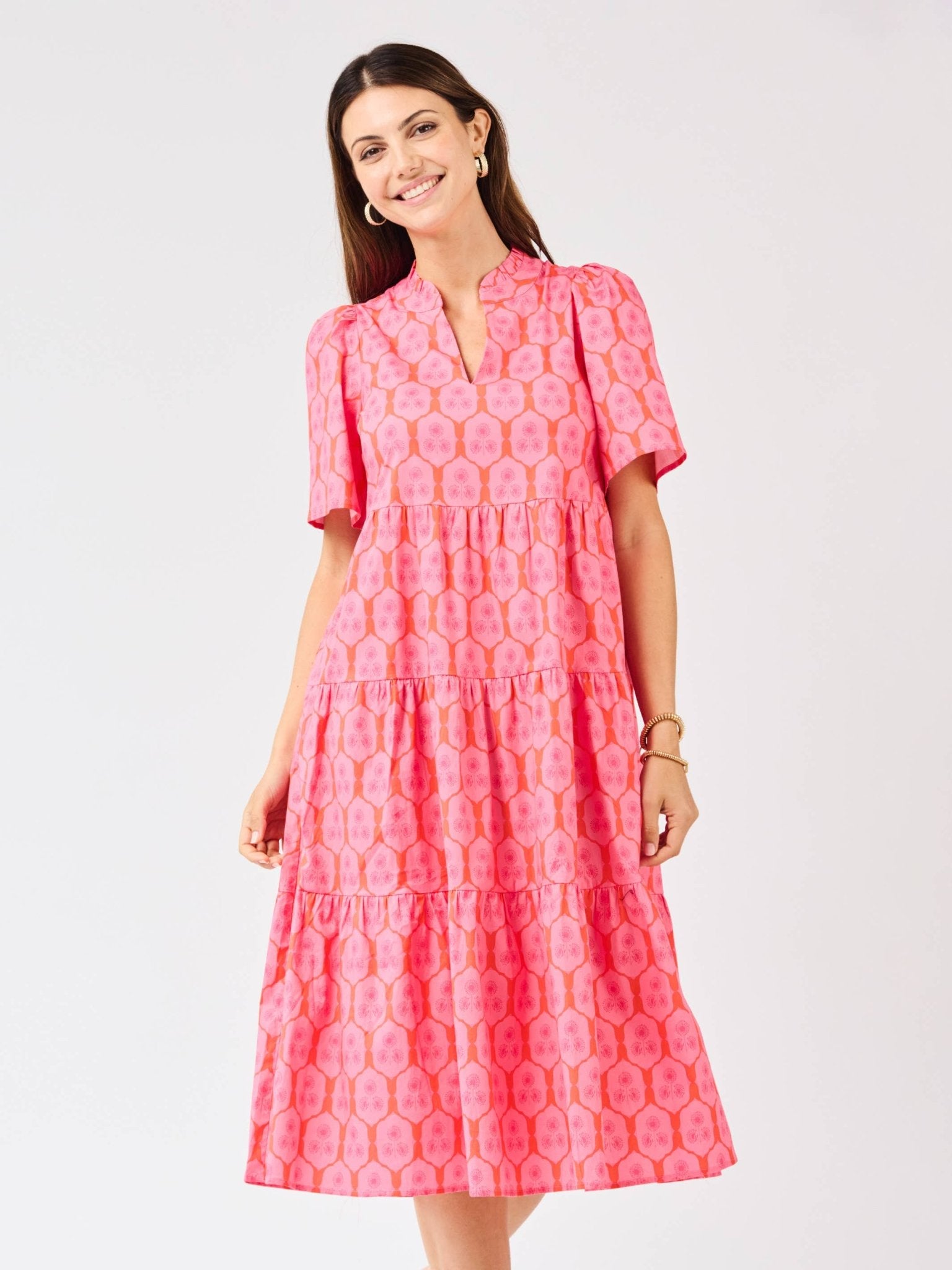 Ivy Dress - Rosette Charm Pink