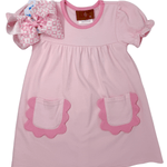 Izzie S/S Dress - Pink Girls Play Dresses Millie Jay