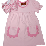 Izzie S/S Dress - Pink Girls Play Dresses Millie Jay