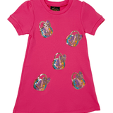 Jack-O-Lantern Sparkle Applique Dress - Sugar Babies Children's Boutique/Meg's Shoppe