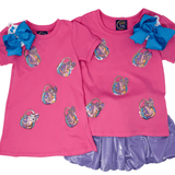 Jack-O-Lantern Sparkle Applique Dress - Sugar Babies Children's Boutique/Meg's Shoppe