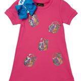 Jack-O-Lantern Sparkle Applique Dress - Sugar Babies Children's Boutique/Meg's Shoppe
