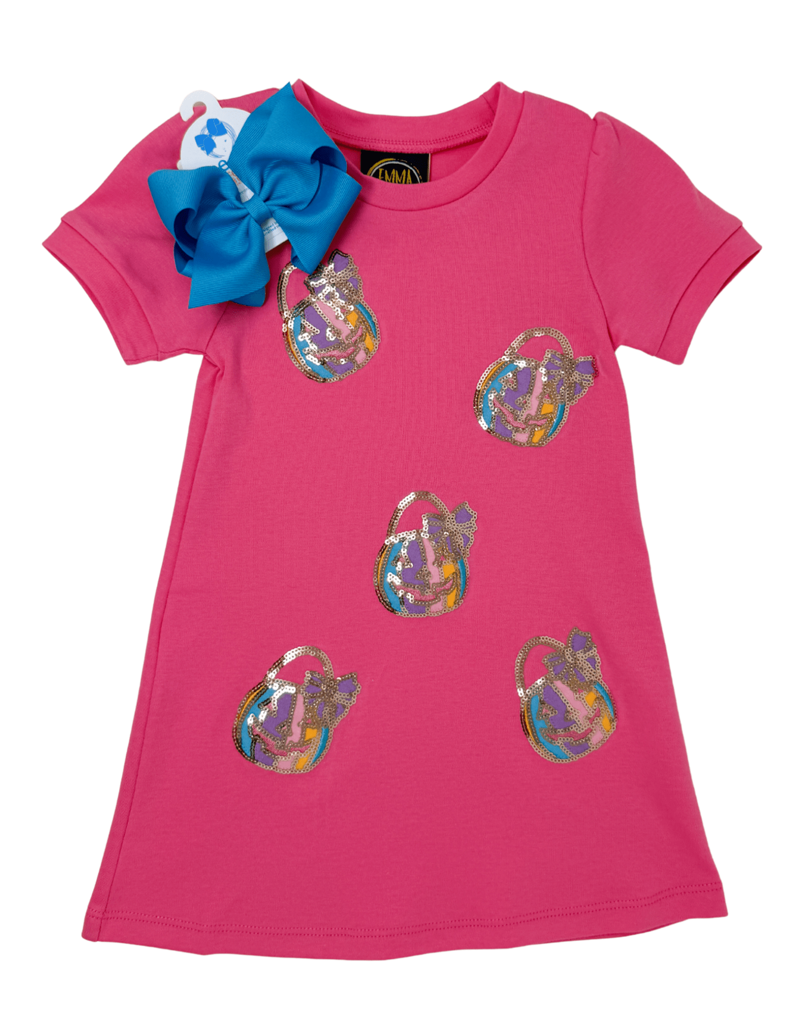 Jack-O-Lantern Sparkle Applique Dress - Sugar Babies Children's Boutique/Meg's Shoppe