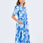 Jema Dress - Orchid Revere Blue Long Dresses Mary Square