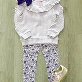 Jody Top - Lilac Cableknit Girls Tops + Tees Bisby