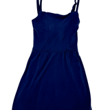 Josie Dress w/ Ric Rac - Navy Girls Play Dresses Area Code 407