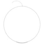 Juliette Pavé Tube Necklace - Silver - White Topaz Necklaces Dean Davidson