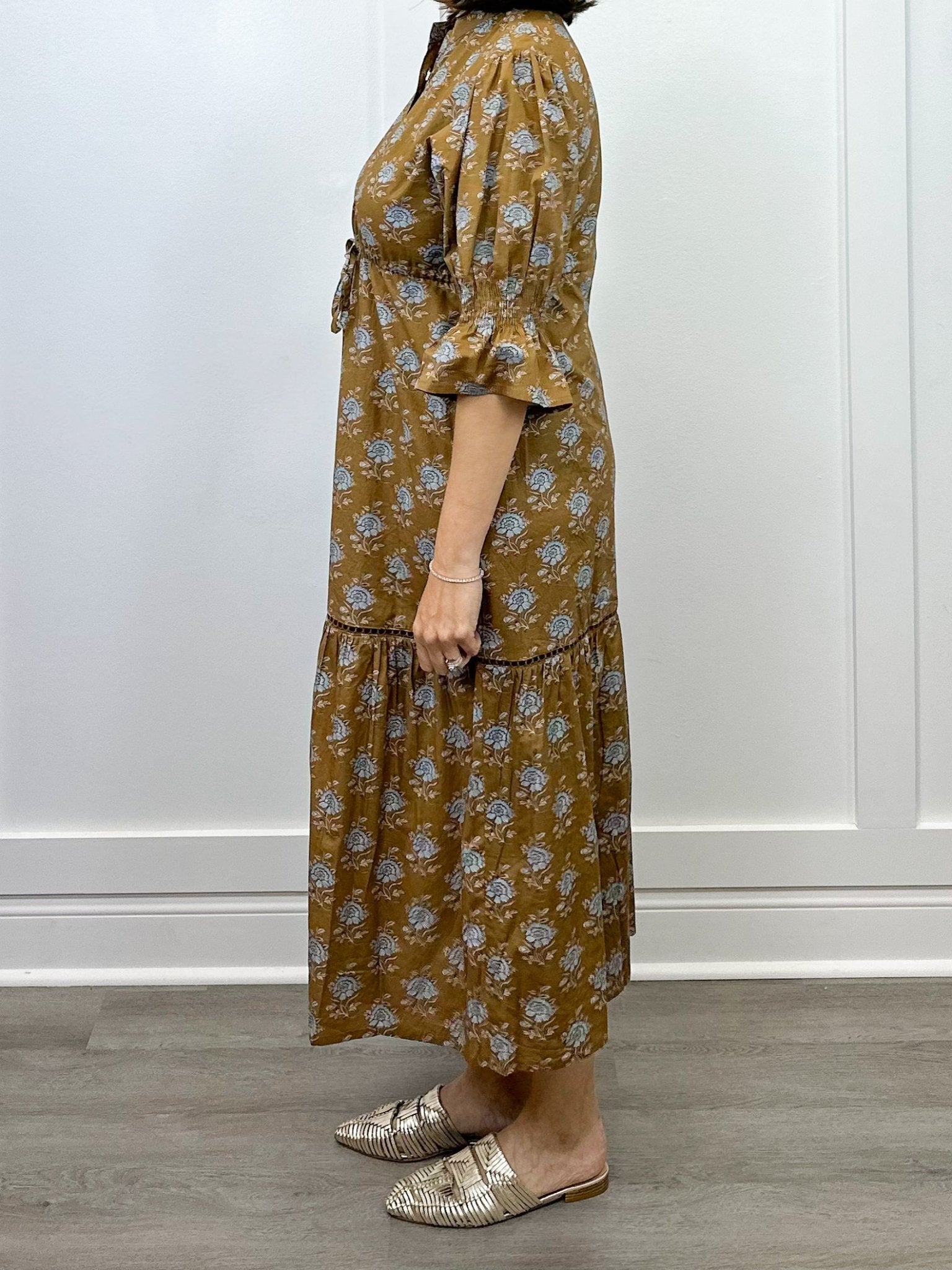 Kai Maxi - Midnight Peony Long Dresses Marigold