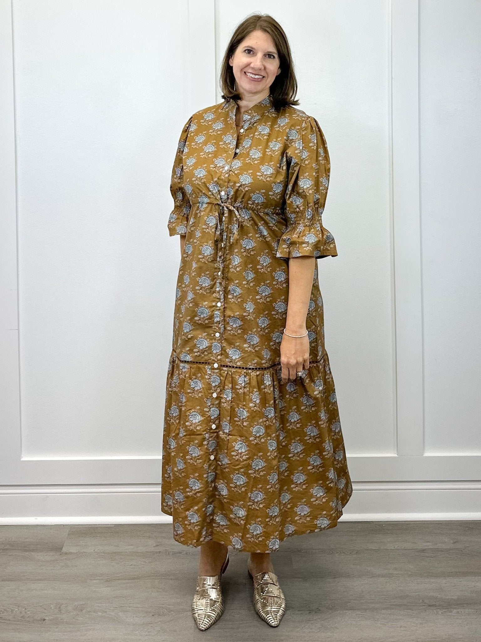 Kai Maxi - Midnight Peony Long Dresses Marigold